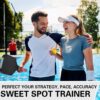 Pickleball Training Paddle, 7.6-8.2oz Pickleball Trainer 14/16/19mm, Raw Carbon Fiber Sweet Spot Pickle Ball Paddle with Paddle Cover, Extra Long Handle for Men Women, Shot and Spin Frosted Surface