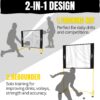 PodiuMax Mini Pickleball Net, 4FT Pickleball Net for Driveway, Outdoor Indoor Solo Practice & Skill Improvement