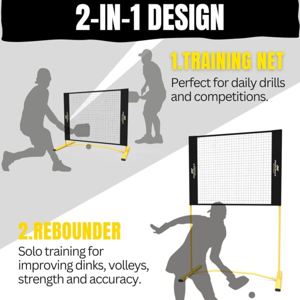 PodiuMax Mini Pickleball Net, 4FT Pickleball Net for Driveway, Outdoor Indoor Solo Practice & Skill Improvement