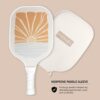 Pickleball Single Paddles - Fiberglass Surface, Honeycomb Core - Cool & Unique Designs - Sweatproof Foam Comfort Grip - Neoprene Cover - Gifts for Pickleball Lovers