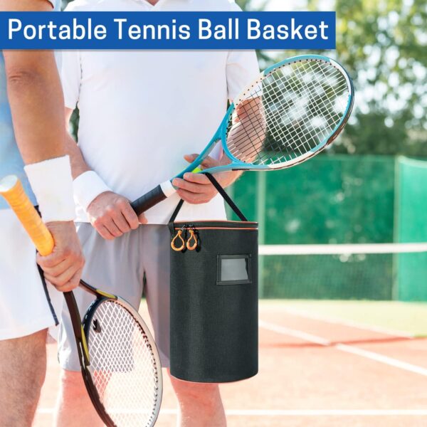 VISEMAN Portable Tennis Ball Basket for Training, Carrying and Storage