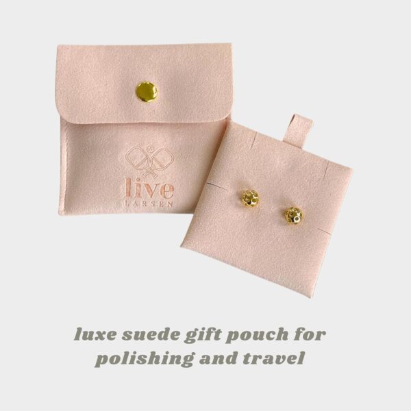 71T8kj46I4L._AC_SL1500_.jpg Pickleball Earrings Jewelry for Women Gold 18KT Best Gift Present for Her Hypoallergenic Feminine Accessories