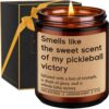GSPY Scented Candles - Pickleball Gifts for Women, Men - Pickle Ball Accessories, Funny Sports Gifts for Pickleball Lovers, Players - Funny Mothers Day, Birthday Present for Dad, Mom, Best Friend