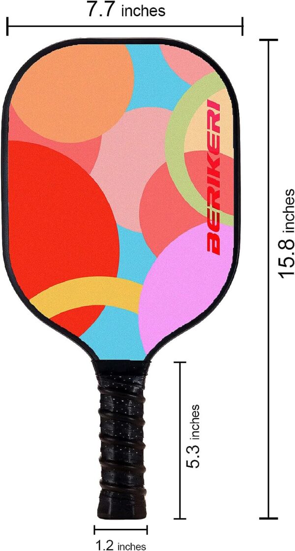 Pickleball Paddles Set of 2 - USAPA Pro Pickle Ball Rackets Set with Balls & Bag