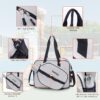 Lovvento Pickleball Bag Sling Tote Hanbag: Pickleball Crossbody Bags Fits 2 Paddles with Shoe Compartment and Adjustable Shoulder Strap