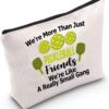 POFULL Pickleball Player Paddleball Gift We're More Than Just Pickleball Cosmetic Bag for Pickleball Lovers