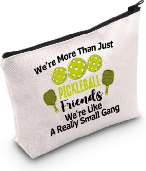 POFULL Pickleball Player Paddleball Gift We're More Than Just Pickleball Cosmetic Bag for Pickleball Lovers