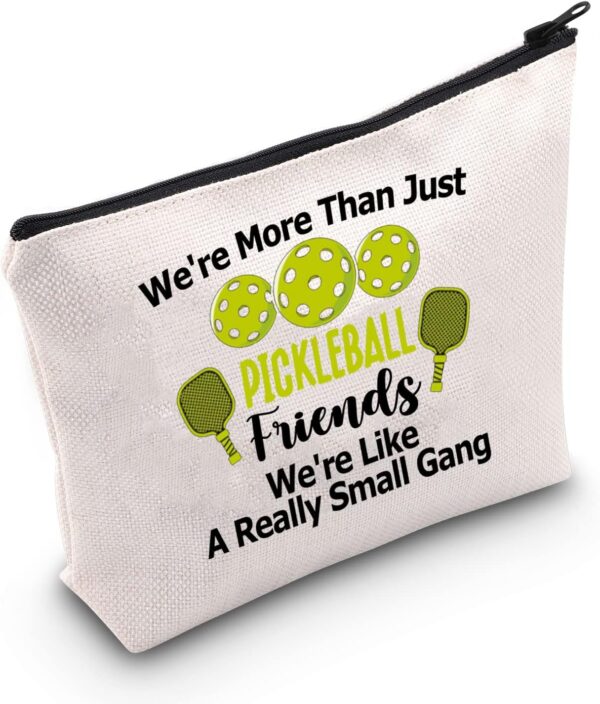 POFULL Pickleball Player Paddleball Gift We're More Than Just Pickleball Cosmetic Bag for Pickleball Lovers