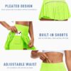JoyGirl Womens Pleated Tennis Skirt with Shorts High Waisted Golf Skort Mini Skirt Workout Skirt Athletic Skorts with Pockets