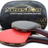 Senston Professional Table Tennis Paddles Advance Intermediate Ping Pong Paddles Set of 2, Table Tennis Racket with Carry Case…