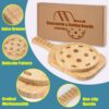 Pickleball Charcuterie Boards Set, Cheese Board with Handle 17"x8.5"+ Plate 8.5", Serving Tray & Cutting Board Set for Pickleball Fans Club Gatherings, Gifts for Pickleballs Lovers