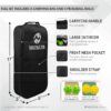 Pickleball Paddles Set of 2, Lightweight Polypropylene Honeycomb Core, Fiberglass Surface, Paddle Set with 2 Paddles 4 Balls 1 Carry Bag