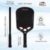 Pickleball Paddles T700 3K Carbon Fiber Picklebll Paddle with Aero Throat Edgeless Designed 16MM Thermoformed Pickleball Racket USAPA Approved