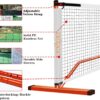 Zdgao Portable Pickleball Net for Driveway, 22 FT Regulation Size & 11 FT Half Court Size Pickle Ball Net with Pickleballs and Carry Bag, 2 in 1 Pickle Ball Net Set for Backyard
