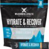 Wilderness Athlete - Hydrate & Recover | Liquid Hydration Packets Electrolyte Drink Mix - Recover Faster with Bcaas - 30 Single Serving Hydrate Packets (Peach)