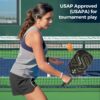 Pickleball Paddles Set of 2 USAPA Approved T700 Raw Carbon Fiber Pickleball Paddle, Friction Surface Pickleball Rackets with 4 Balls 1 Pickleball Bag, Pickle Ball Paddle Set for Men and Women