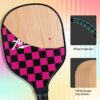 Pickleball Paddles Set of 4, Wood Pickle Ball Racket with 4 Balls, Pickleball Starter Set for Men & Women, All in One Pickle Ball Paddles Set of 4