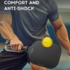 VINSGUIR Pickleball Paddle Set of 2, USAPA Approved Lightweight Fiberglass Rackets with Honeycomb Core, 4 Pickleballs & Carrying Bag, Ideal for Beginners & Gift