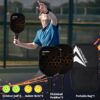Pickleball Paddles Set of 2, USAPA Standard Fiberglass Pickleball Set, Lightweight Honeycomb Core Pickle Ball Rackets, Pickle Ball Paddle with 4 Pickleball Balls & Bag for Adults, Beginners