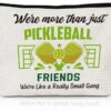Pickleball Gifts for Women - Pickleball Makeup Cosmetic Bag with Zipper, Birthday Christmas Gift for Friends Girls Sisters Sports Lovers Teamates