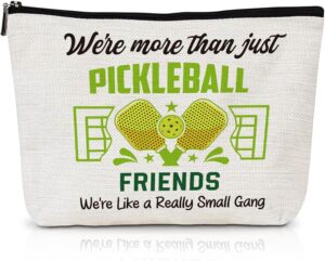 Pickleball Gifts for Women - Pickleball Makeup Cosmetic Bag with Zipper, Birthday Christmas Gift for Friends Girls Sisters Sports Lovers Teamates