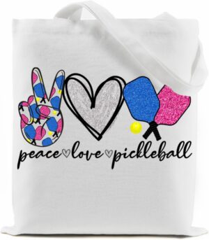 Tote Bag for pickleball Sport Lovers, Gifts Tote Bag for pickleball Fans Shopping Grocery Book Bag, Small Practical Gifts for pickleball Club Members Friends Partener Trainer Besties Coach