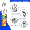 Portable Pickleball & Tennis Ball Hopper Basket Picker Upper,Tennis Hopper Basket with Handle for Easy Pickup,Tennis Ball Basket Pickup Hopper for Picking and Storage Training Tool for Ball