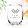 Funny Pickleball Gift Idea - Laser-Etched Design "Set of 4 Pickleball Wine Glasses" - 18oz Pickleball Wine Glass - Perfect Gift for Pickleball Lovers - Gift Boxed