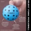 Silent Foam Pickleball Balls Quiet Design Technology - Foam Pickleball Balls - Soft Pickleball Practice Balls - Pickleball Foam Balls - Pickleball Training Balls (Indoor/Outdoor)