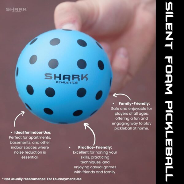 Silent Foam Pickleball Balls Quiet Design Technology - Foam Pickleball Balls - Soft Pickleball Practice Balls - Pickleball Foam Balls - Pickleball Training Balls (Indoor/Outdoor)