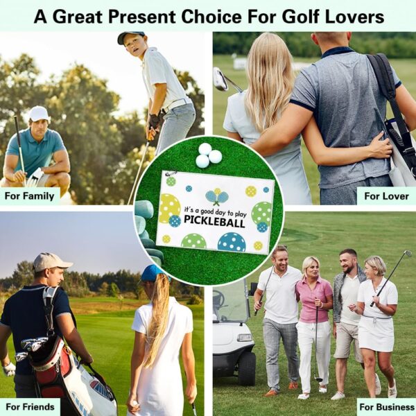 It's A Good Dady to Play Pickleball Printed Microfiber Pickleball Towel with Clip, Pickleball Gifts for Pickleball Fan Dad Mom, Mother's Day Birthday Gifts, Golf Accessories for Men Women