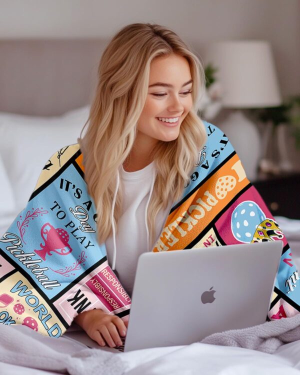 Pickleball Gifts for Girls, Pickleball Blanket for Women Unique, Pickleballs Accessories for Women, Pickleballs Lovers/Players Blanket 50" X 60"