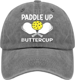 Paddled-up Butterrcup Hat for Women Fashion Pickleball Lover Hats Womens Cycling Caps Fashionable Unique Gifts for