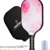 Pickleball Paddles, USAPA Approved Carbon Fiber Pickleball Paddle, Polypropylene Honeycomb Core Pickleball Racket Sets with Wristband & Paddle Cover, Pickleball Gifts for Beginners