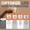 Genius Lion’s Mane Supplement Capsules – Organic Full Spectrum Mushrooms for Cognition, Focus & Memory – 1,200mg Per Serving, 120 Count (60 Servings) – Grown in The USA