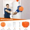 Pickleball Trainer, Pickleball Practice Remote Control Auto Adjust Height, Match Buddy Electric Pickleball Training Aids for All Ages, Durable Player Pickleball Equipment for Solo Training Beginner