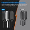 Pickleball Paddles, Carbon Fiber Pickleball Paddle with a 13mm Polypropylene Honeycomb Core, Increased Power and Spin - USAPA Approved