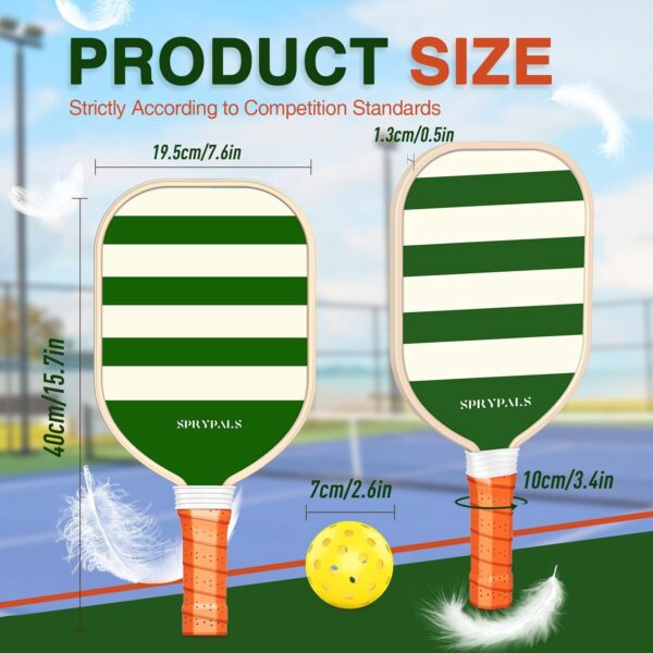 71X3266NvIL._AC_SL1500_.jpg Pickleball Paddles Set of 4,USAPA Approved Pickleball Paddle Cute Pickleball Set with 4 Pickleball Paddles, 4 Indoor & Outdoor Balls and 1 Carry Bag, Pickle Ball Set for Men Women Beginners