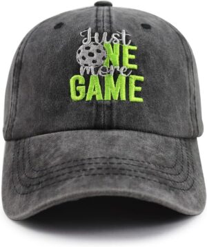 Pickleball Gifts for Women Men, Funny Dink Pickle Ball Hat, Adjustable Cotton Embroidery Sport Baseball Cap