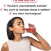 O Positiv FLO Women’s Endocrine Superfood Powder – Supports Healthy Cortisol Levels, Hormonal Balance, Thyroid & Gut Health – Multivitamin Plus Rhodiola, DIM, Myo-Inositols, Red Superfood– 25 Servings