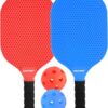 Kids Pickleball Paddles Set of 2 - Lightweight Pickleball Racket, Outdoor Games for Kids Ages 4-8, Pickleball Gifts for Training Beach & Backyard Ages 8-12