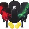 DULCE DOM Pickleball Paddles Set of 2/4 - USAPA Approved, Fiberglass Surface Pickleball Racket with 4 Indoor Outdoor Pickleball Balls and Pickleball Bag, Ideal Training Equipment Gift for Men & Women