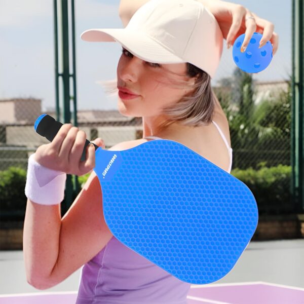 Kids Pickleball Paddles Set of 2 - Lightweight Pickleball Racket, Outdoor Games for Kids Ages 4-8, Pickleball Gifts for Training Beach & Backyard Ages 8-12