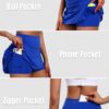 JoyGirl Womens Tennis Skirt with Shorts Pleated Golf Skirt High Waist Pickleball Skirts Athletic Skorts with Pockets