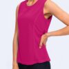 YYV Women's Workout Tank Tops Lightweight Sleeveless Shirts for Women Loose Fit Tops for Athletic Running Tennis Yoga