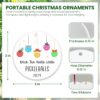 FLAGWIX Pickleball Gifts - Christmas Ornaments 2024 - Ceramic Ornaments for Women, Friends, Pickleball Lovers - Tree Decoration
