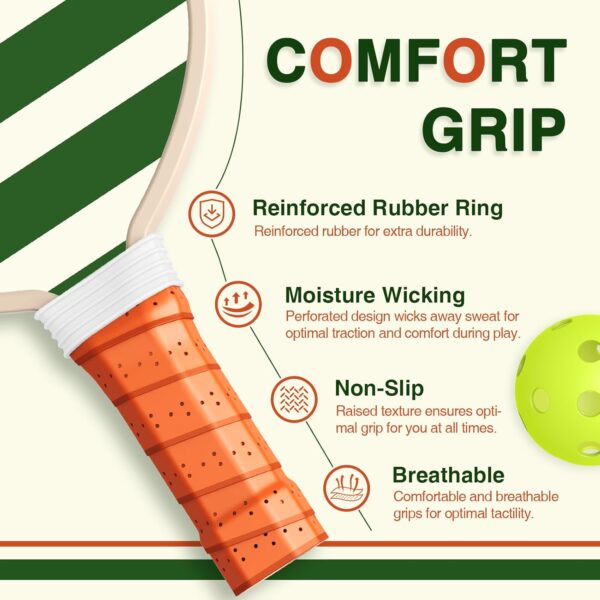 71YZU86X8QL._AC_SL1500_.jpg Pickleball Paddles Set of 4,USAPA Approved Pickleball Paddle Cute Pickleball Set with 4 Pickleball Paddles, 4 Indoor & Outdoor Balls and 1 Carry Bag, Pickle Ball Set for Men Women Beginners