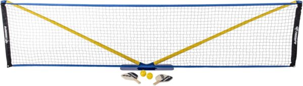 Triumph Sports Multi-Sport Versatile Combo Outdoor Game Net Set Includes Volleyball, Badminton, and Pickleball, Blue (35-7510-2)