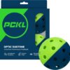 PCKL Optic Speed Pickleball Balls | Choose Indoor or Outdoor Pickleballs | USAPA Tournament Aproved | 4 Pack Crack-Resistant