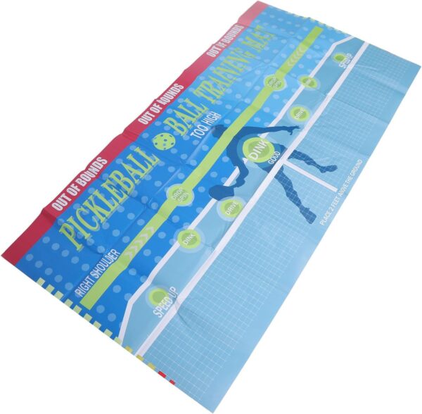 Luqeeg Pickleball Training Pad, Wall Mounted Pickleball Trainer, Portable Pickleball Practice Rebounder Training Aid, with Multiple Target Zones for Indoor and Outdoor Training Court